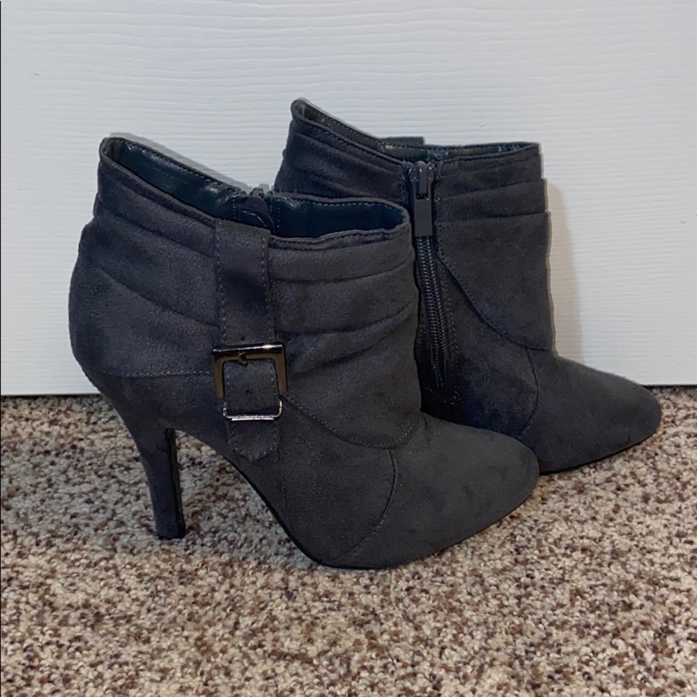 Dark Grey Ankle Boots